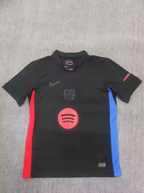 AAA Quality Barcelona 24/25 Away Black New Sponsor Jersey